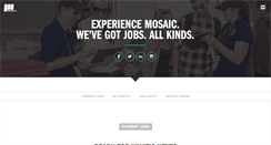 Desktop Screenshot of mosaicjobs.com