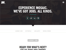 Tablet Screenshot of mosaicjobs.com